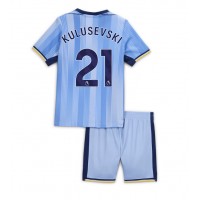 Camiseta Tottenham Hotspur Dejan Kulusevski #21 Segunda Equipación Replica 2024-25 para niños mangas cortas (+ Pantalones cortos)